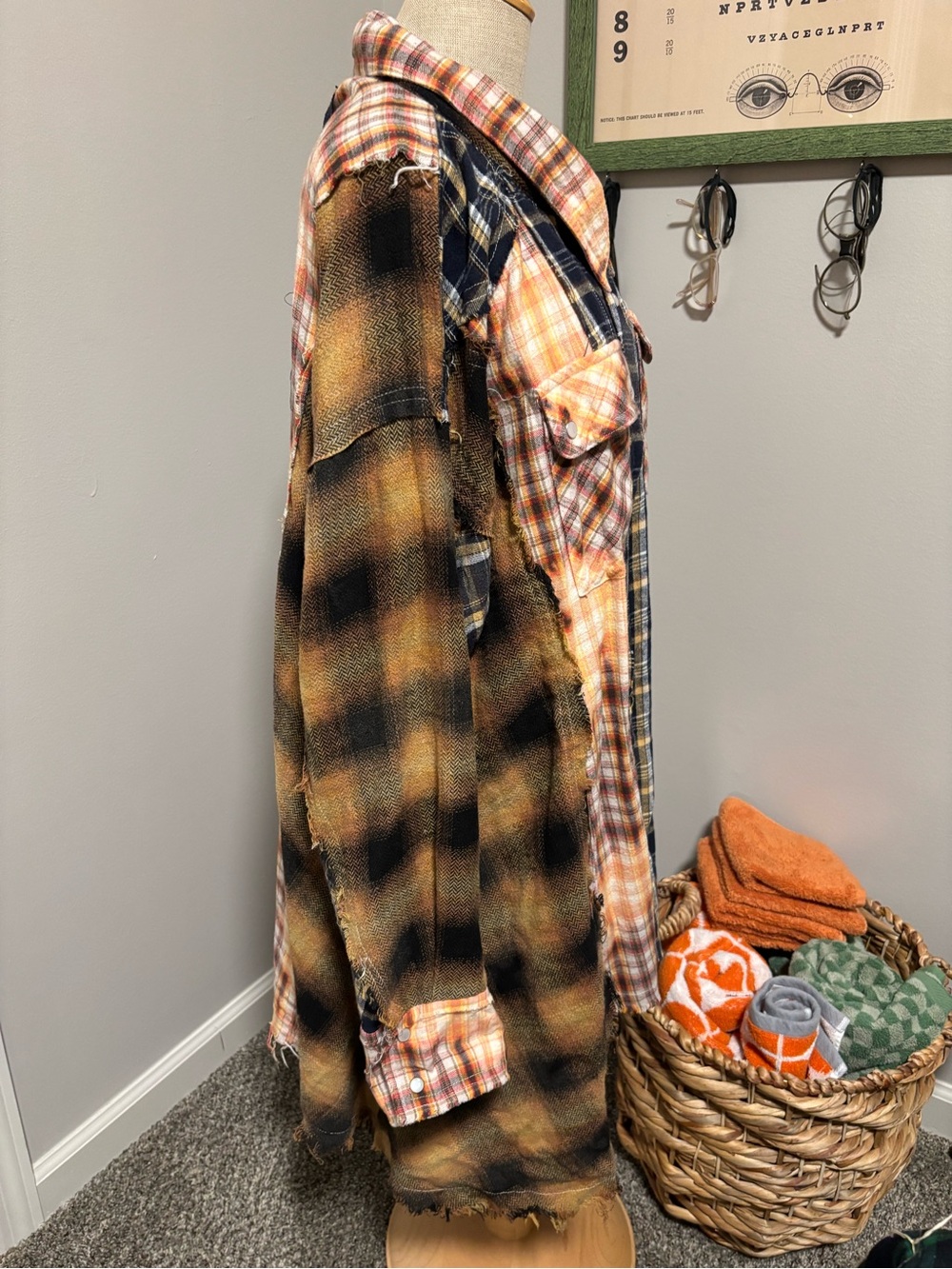 Shabby Chic Style Flannel Shirt - Picture 3 of 6